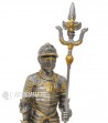 Detailed medieval armor with halberd