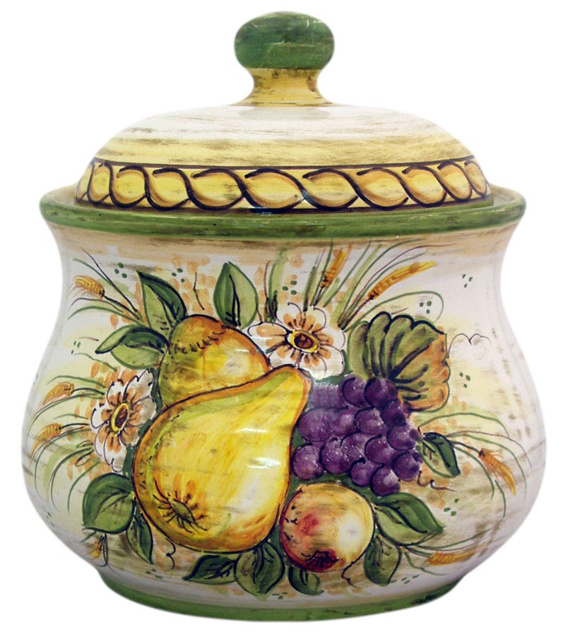 Biscottiera sagomata in ceramica