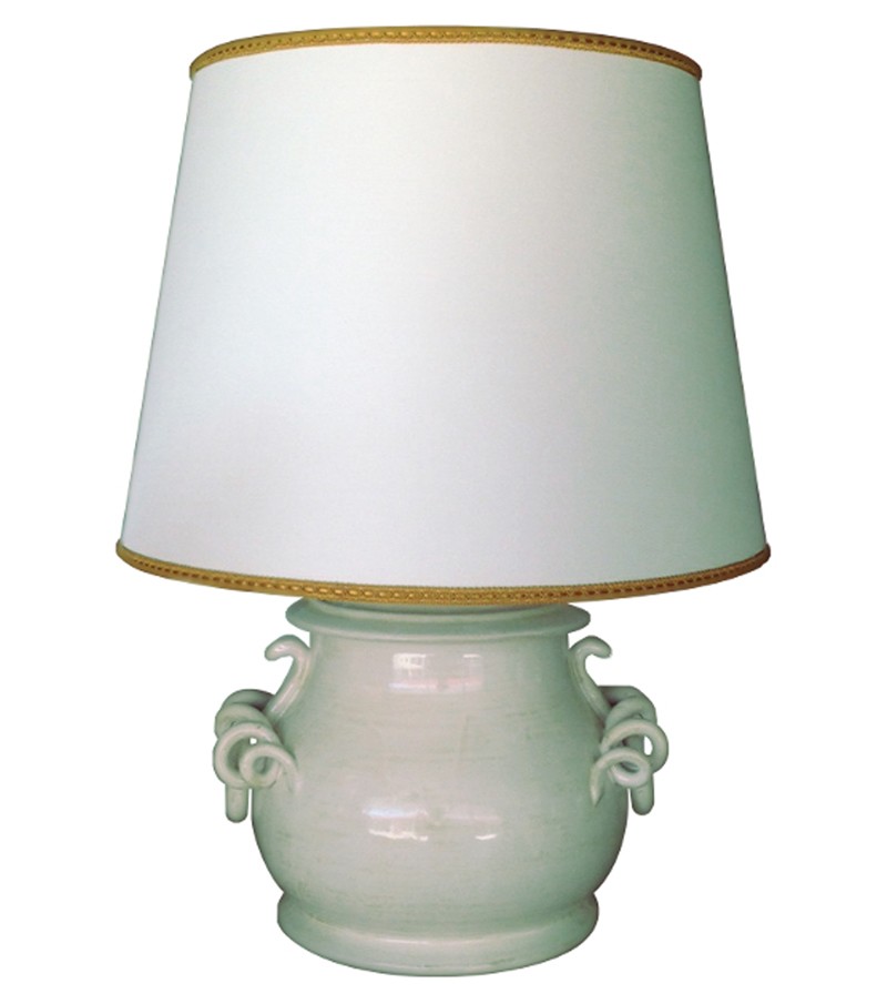 Lampada bassa in ceramica