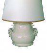 Lampada in ceramica bianco antico