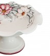 Ceramic bowk edged hand painted with foot.