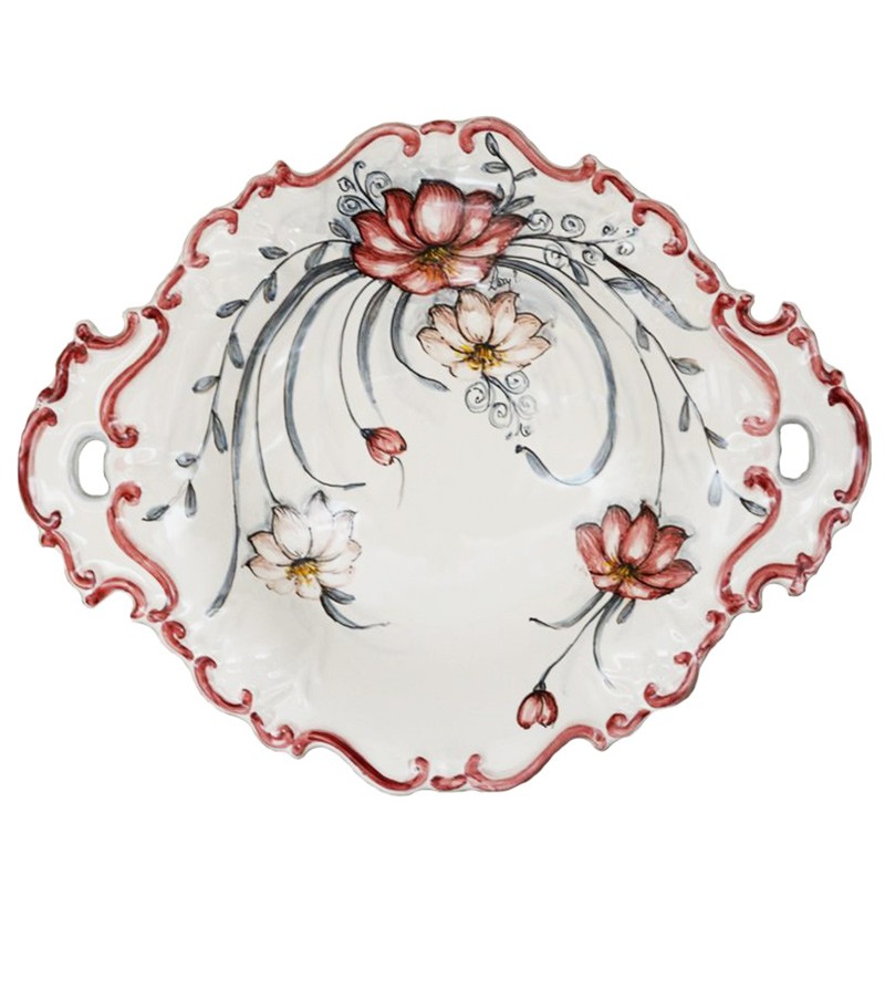 Coppa con manici in ceramica