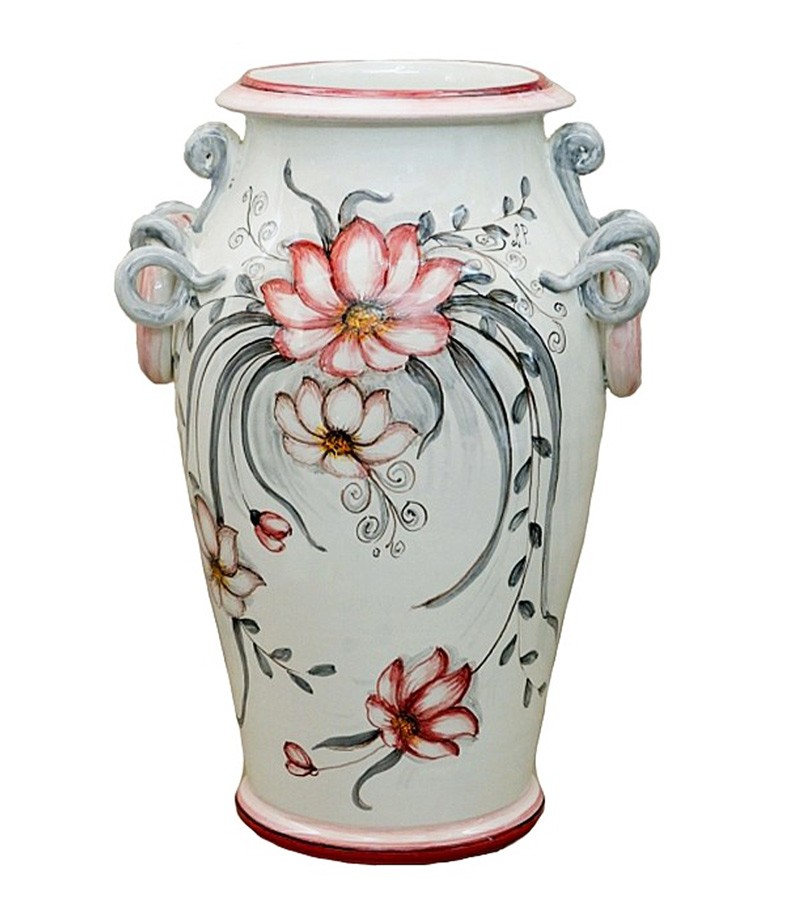 Vaso torciglioni in ceramica