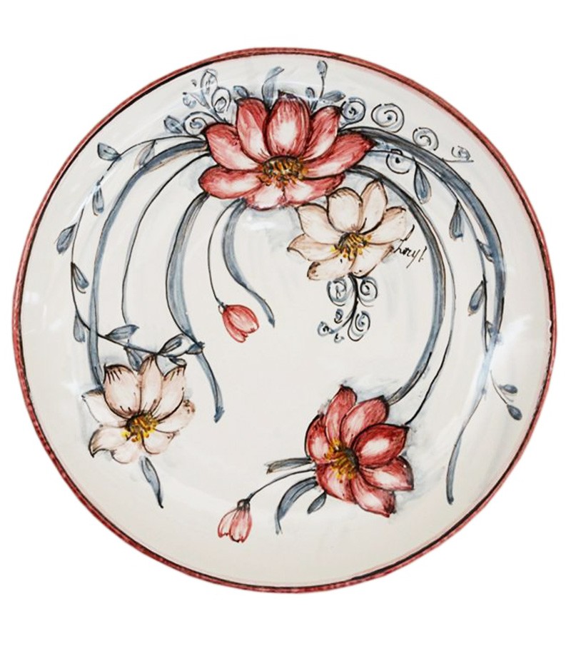 Piatto a coppa ornamentale
