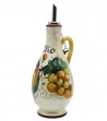 Ceramic oil bottle decor grapes