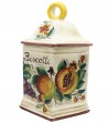 Scatola biscotti decoro melograno uva