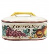 Ceramic square box hand painted