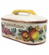Ceramic chocolate box decor pomegranate and grapes