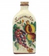 Ceramic bottle decor pomegranate and grapes