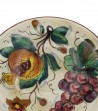 Piatto decoro melograno uva