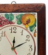 Orologio in ceramica dipinto a mano