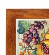 Appoggia pentola in ceramica con cornice