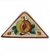 Portatovaglioli in ceramica decoro melograno uva