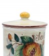 Porta sale in ceramica dipinto a mano