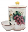 Porta sale in ceramica con tasca