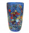 Vaso Conico Arlecchino color blu