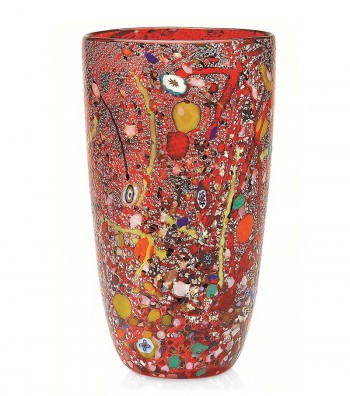 Vaso Conico Arlecchino color arancione