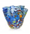 Vaso Fazzoletto Arlecchino blu