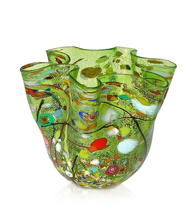 Vaso Fazzoletto Arlecchino verde