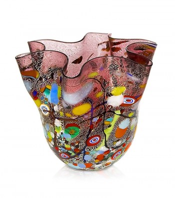 Vaso Fazzoletto Arlecchino viola