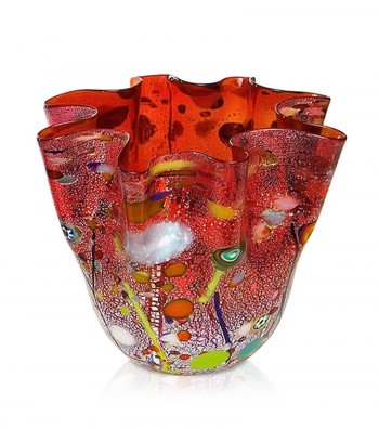 Vaso Fazzoletto Arlecchino rosso