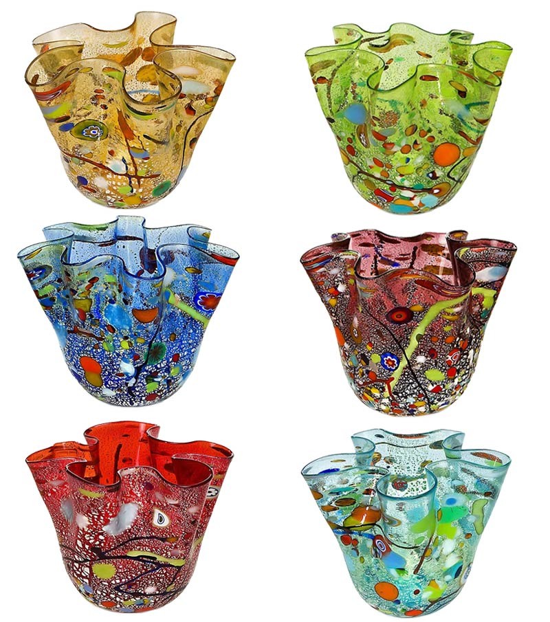 Harlequin Handkerchief Vase