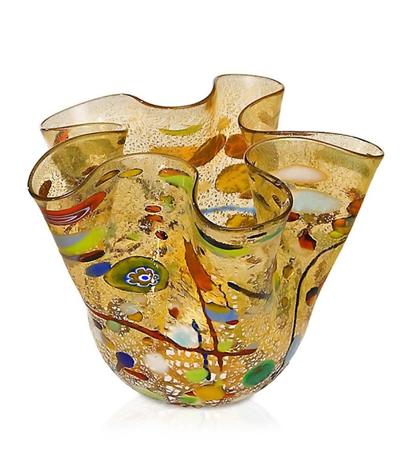 Vaso Fazzoletto Arlecchino giallo