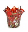 Vaso Fazzoletto Arlecchino rosso