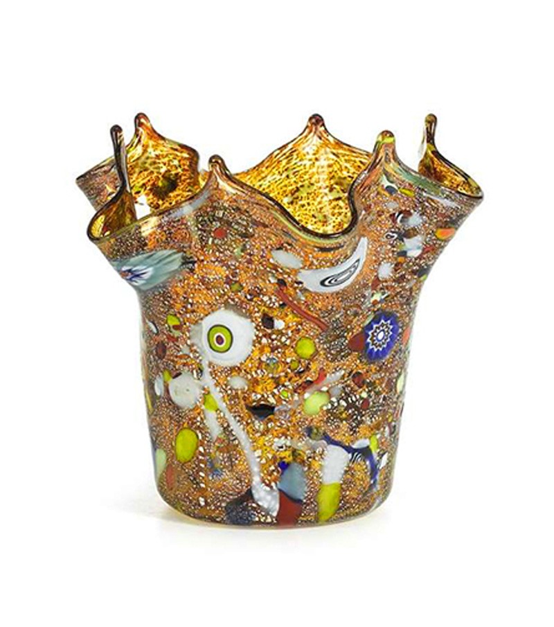 Harlequin Handkerchief Vase yellow