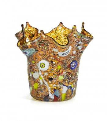 Vaso Fazzoletto Arlecchino giallo