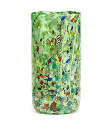 Vaso Arlecchino Cilindrico verde