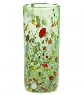 Vaso Arlecchino Cilindrico verde