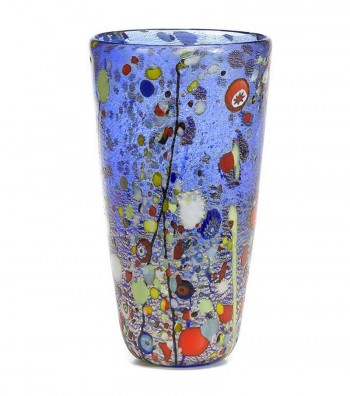 Vaso Arlecchino Conico blu
