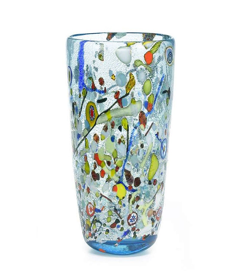 Vaso Arlecchino Conico azzurro