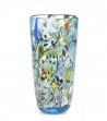 Vaso Arlecchino Conico azzurro