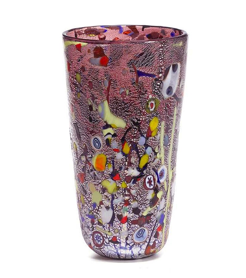 Vaso Arlecchino Conico viola