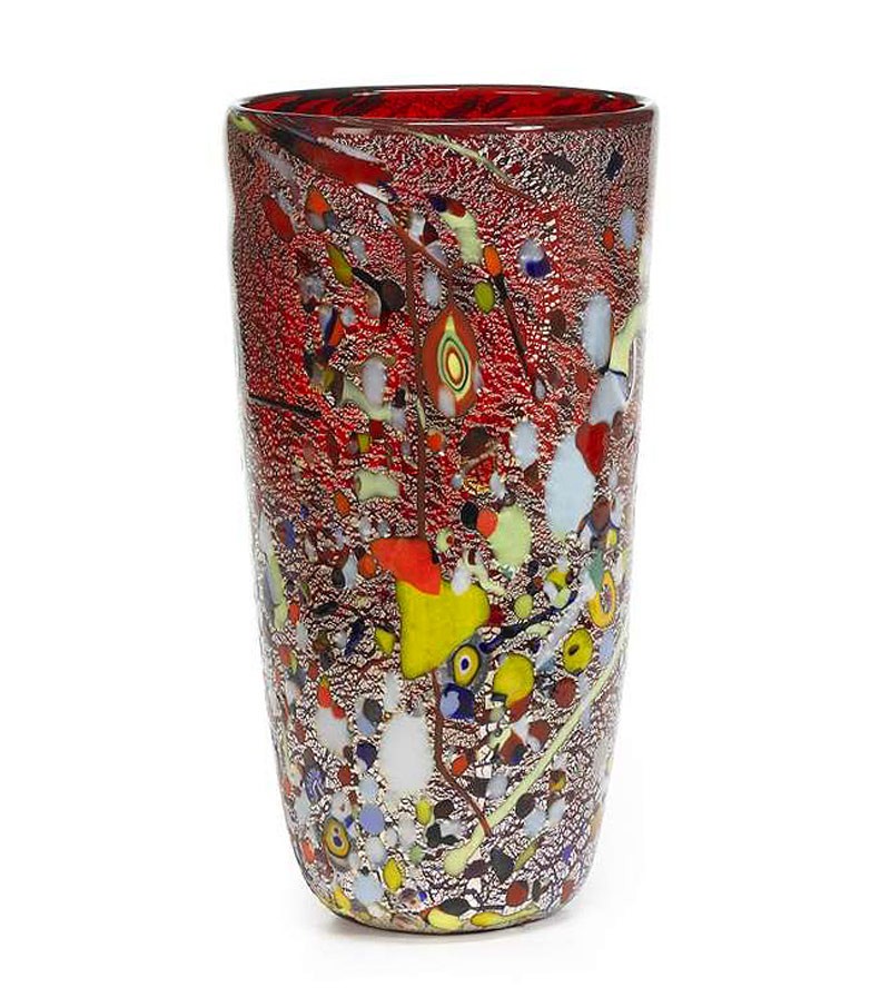 Vaso Arlecchino Conico rosso