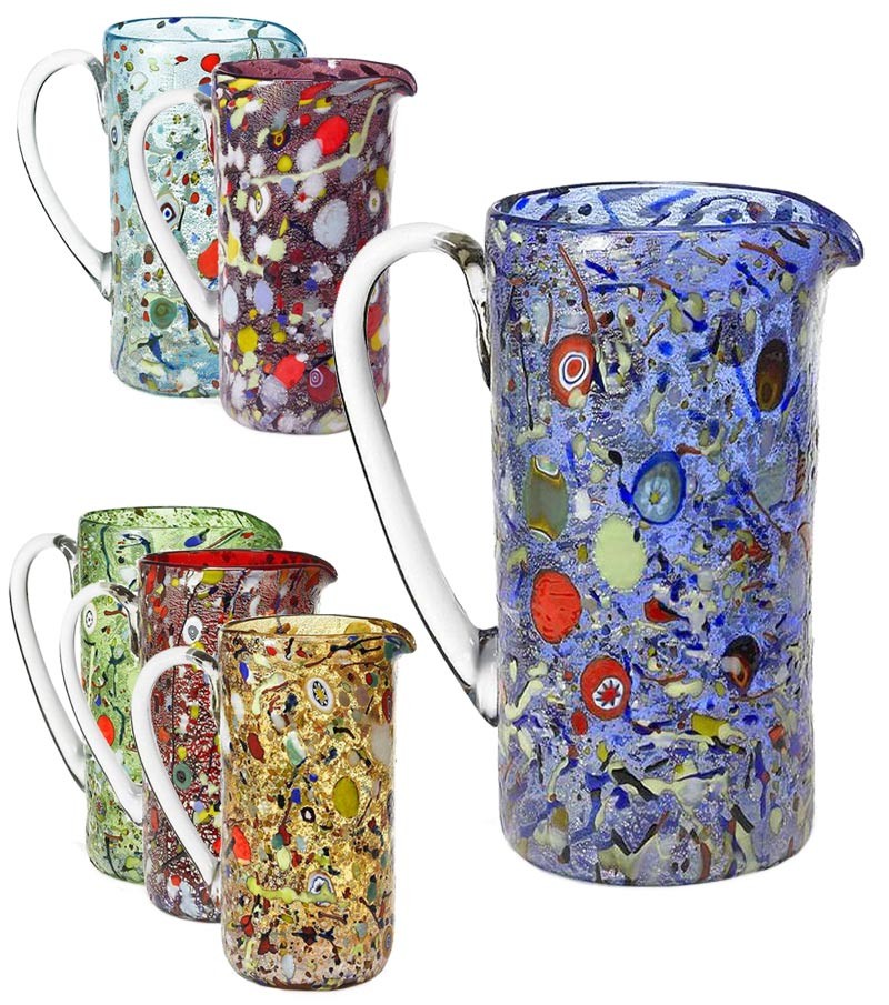 Caraffa Cilindrica Arlecchino