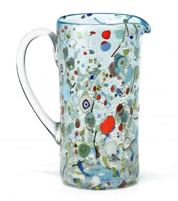 Caraffa Cilindrica Arlecchino azzurra