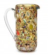 Caraffa Cilindrica Arlecchino giallo
