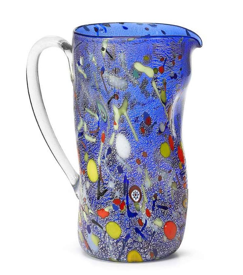 Caraffa Accartocciata Arlecchino blu