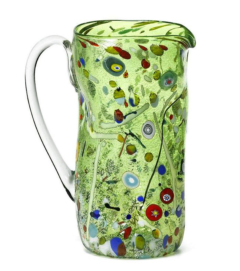 Caraffa Accartocciata Arlecchino verde