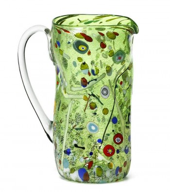 Caraffa Accartocciata Arlecchino verde