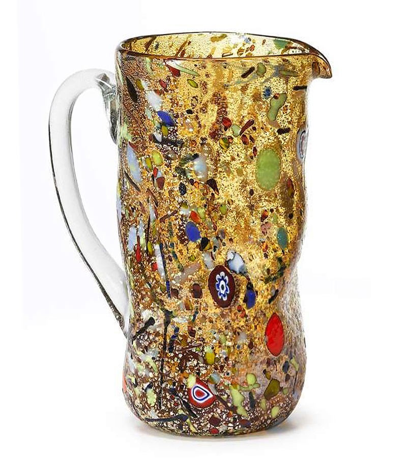 Caraffa Accartocciata Arlecchino giallo