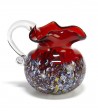 Harlequin Handkerchief Jug red