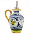 Ampollina in ceramica decoro geometrico giallo