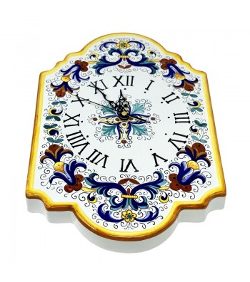 Orologio in ceramica decorato a mano