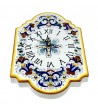 Orologio in ceramica decorato a mano