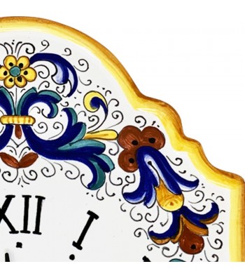 Orologio in ceramica dipinto a deruta