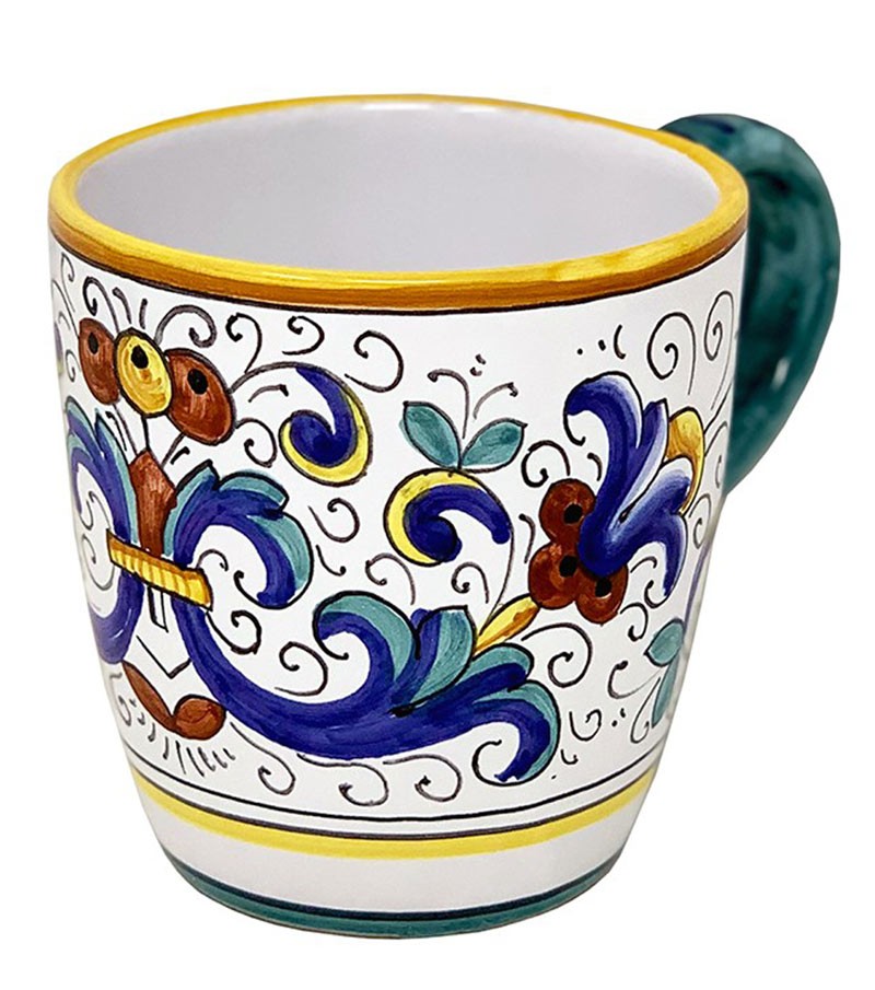 Bicchiere in ceramica deruta